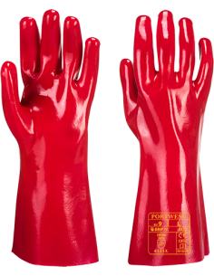 Gant PVC rouge 35cm
